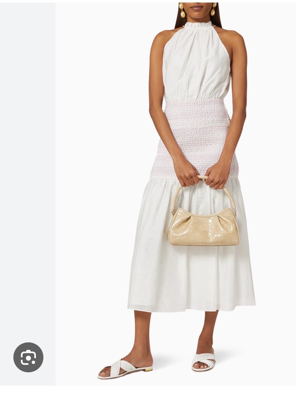 KEEPSAKE the Label Mystify White Midi Halter Dress -XXS, 00